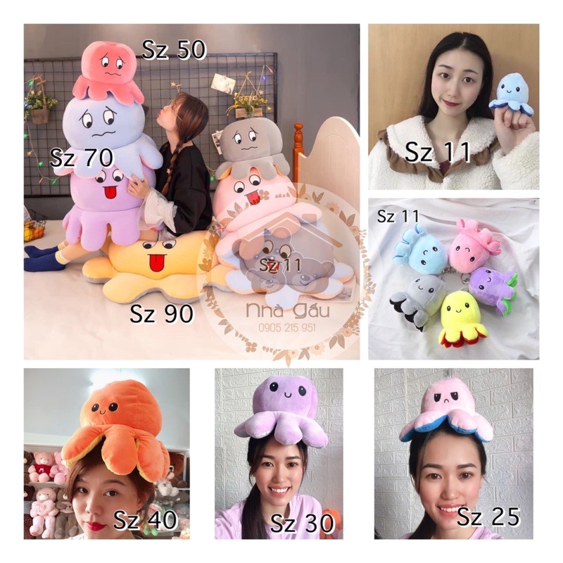 BẠCH TUỘC CẢM XÚC SIZE LỚN - CHẤT MINISO MỊN MƯỚT