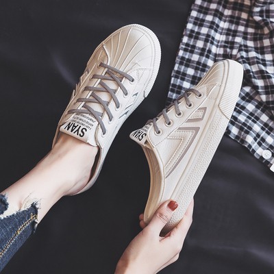 Giày nữ Canvas giày sục lười nữ  RM95 giày trắng be HOTTREND mùa hè | BigBuy360 - bigbuy360.vn