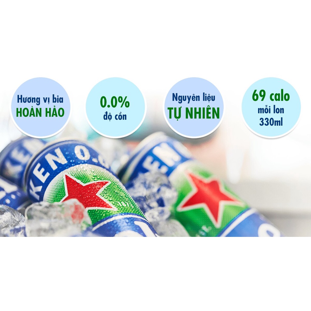 Bia Heineken không cồn 0.0% 330ml Singapore