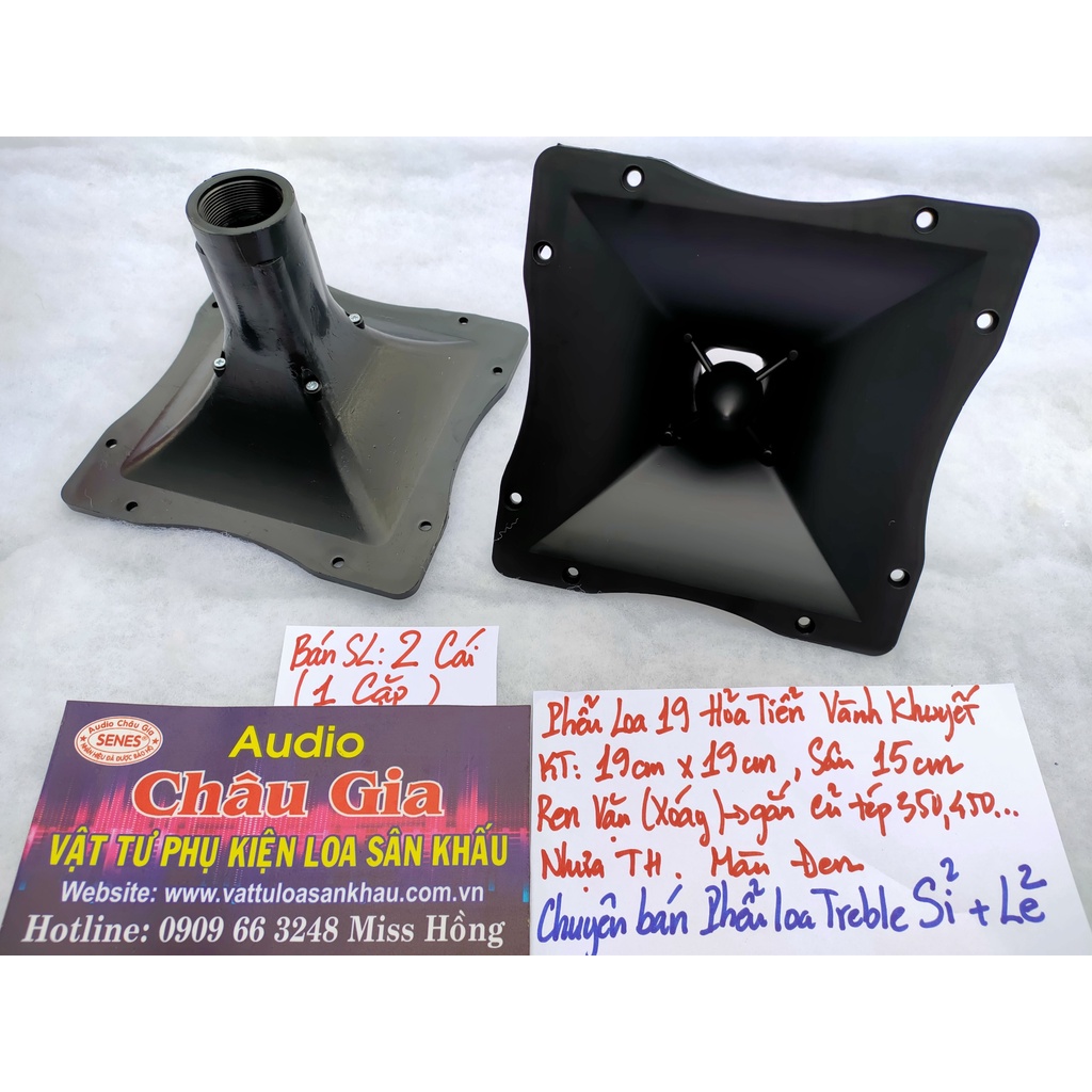 Phễu loa treble 19cm khuyết hỏa tiễn 2 cái Audio Châu Gia