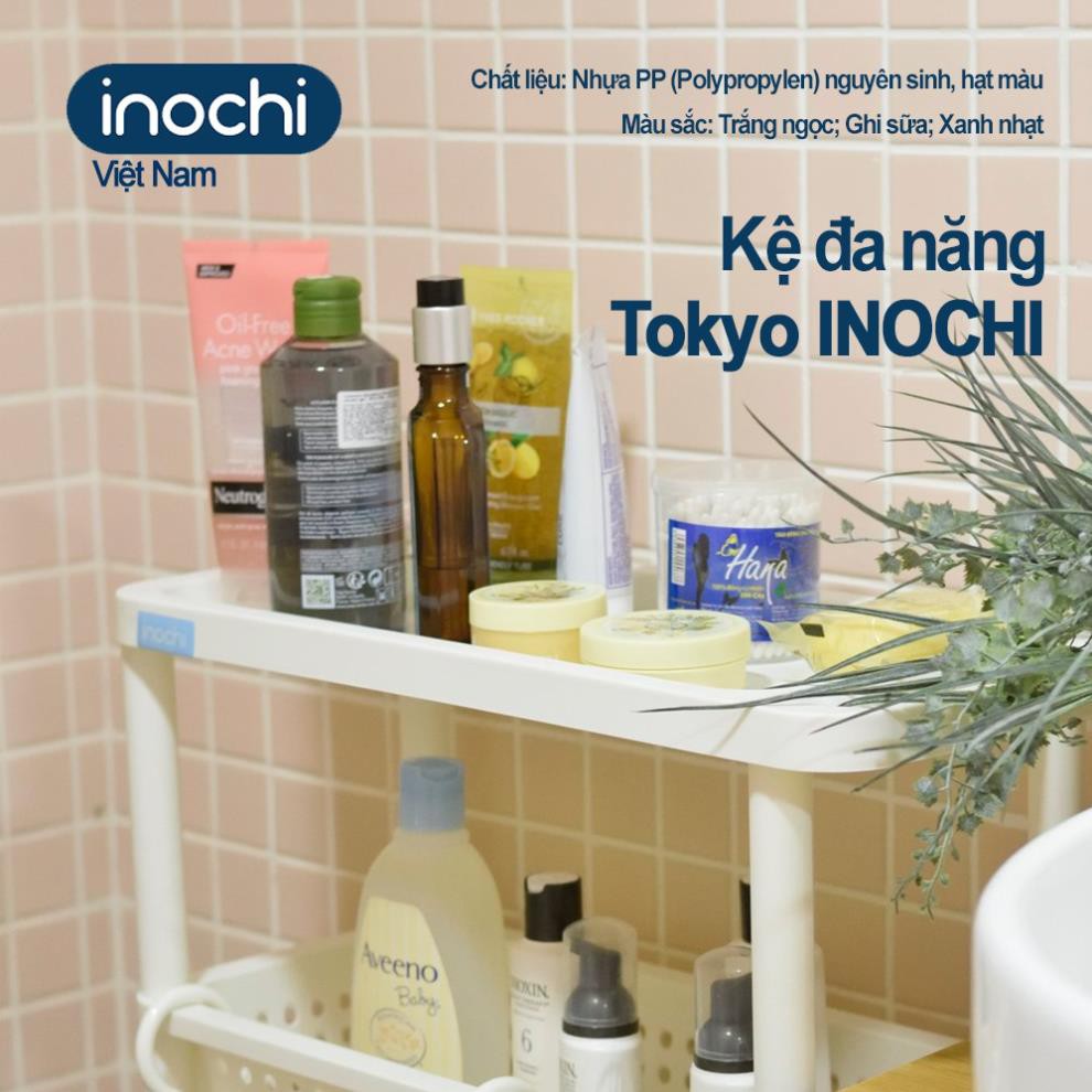 [Inochi Tân Mai]Kệ nhựa, nhà tắm đa năng chia 2/3/4 tầng Inochi Nhà Bếp, đựng mỹ phẩm KET4T