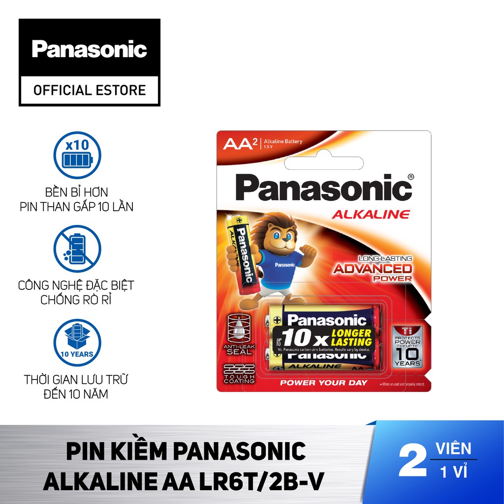 Pin Kiềm Alkaline Panasonic AAA LR03T/2B-Hàng chính hãng