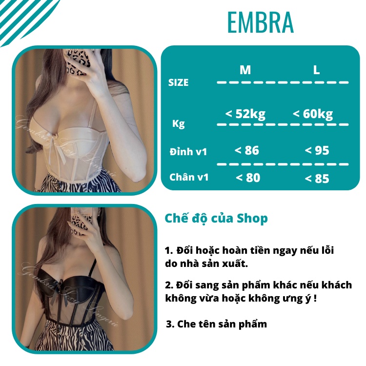 áo Bra kèm cả bộ conset new cao cấp mã EBALB08