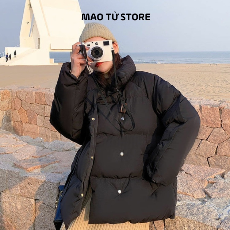 Áo phao béo áo mùa đông nữ phong cách Hàn quốc Mao Tử Store
