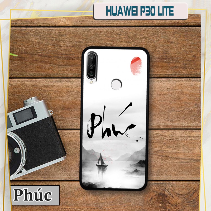 Ốp lưng Huawei P30 Lite - In chữ thư pháp