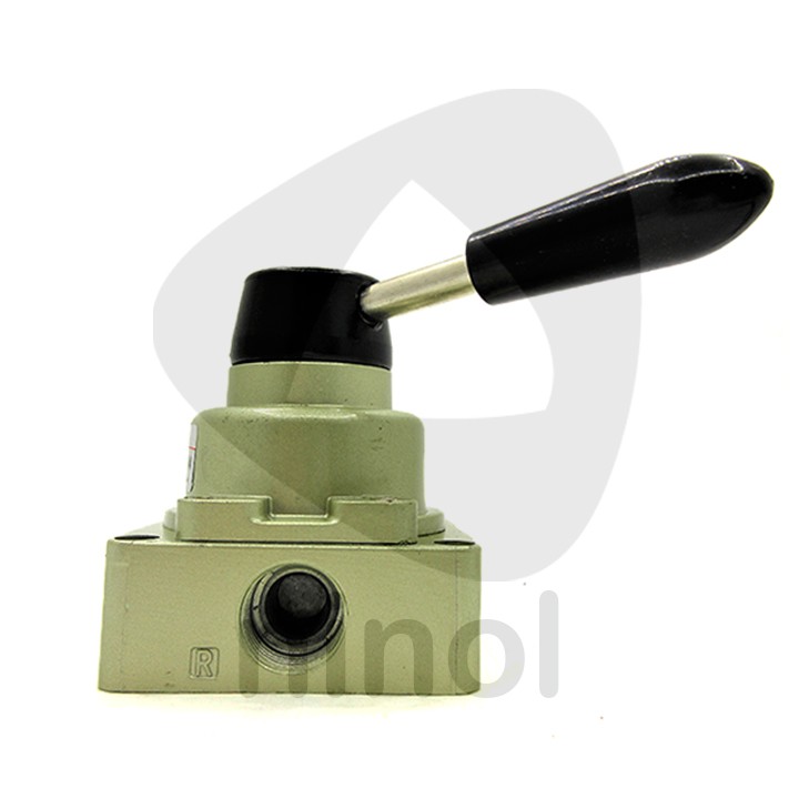 Van gạt tay khí nén 4 cổng 3 vị trí HV 02, 03, 04