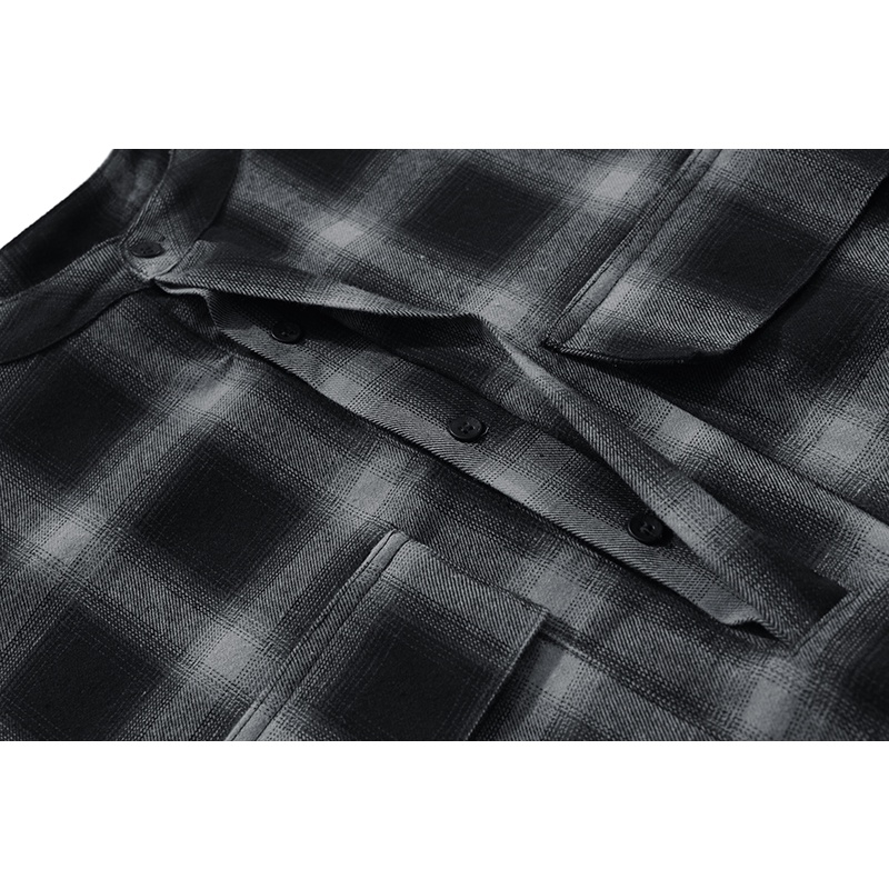 Fear of God Season 6 Henry Collar Dovetail Back Plaid Shirt FOG Retro Tooling Beauty Trend Short Sleeve