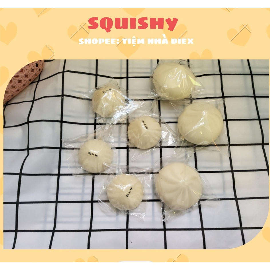 Squishy bánh bao trắng