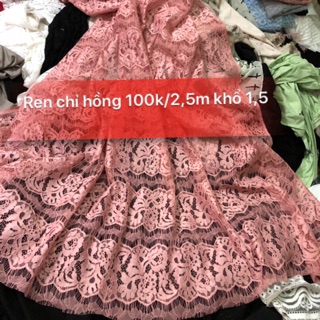 Ren chỉ hồng 100k/2,5m khổ 1,5