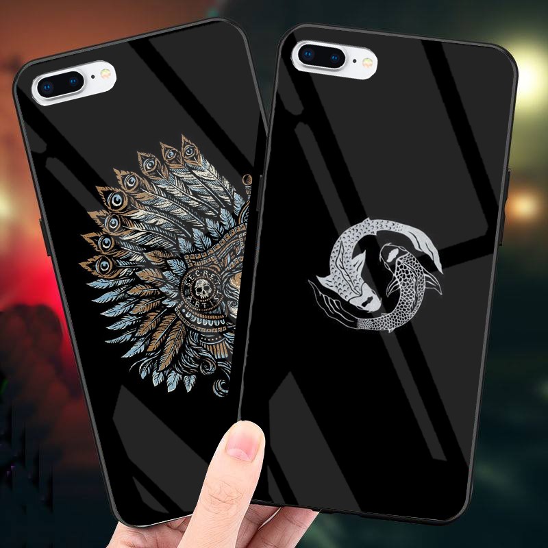 Ốp Lưng IPHONE 6,6S,6 PLUS,6S PLUS,7,8,7 PLUS,8 PLUS mặt kính cường lực cao cấp thiết kế riêng