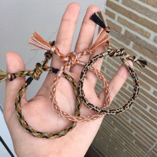 Vòng chỉ kumihimo màu camo