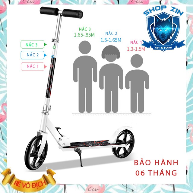 Xe Trượt Scooter Người Lớn cao cấp - Bản có thể gấp gọn + dây đeo