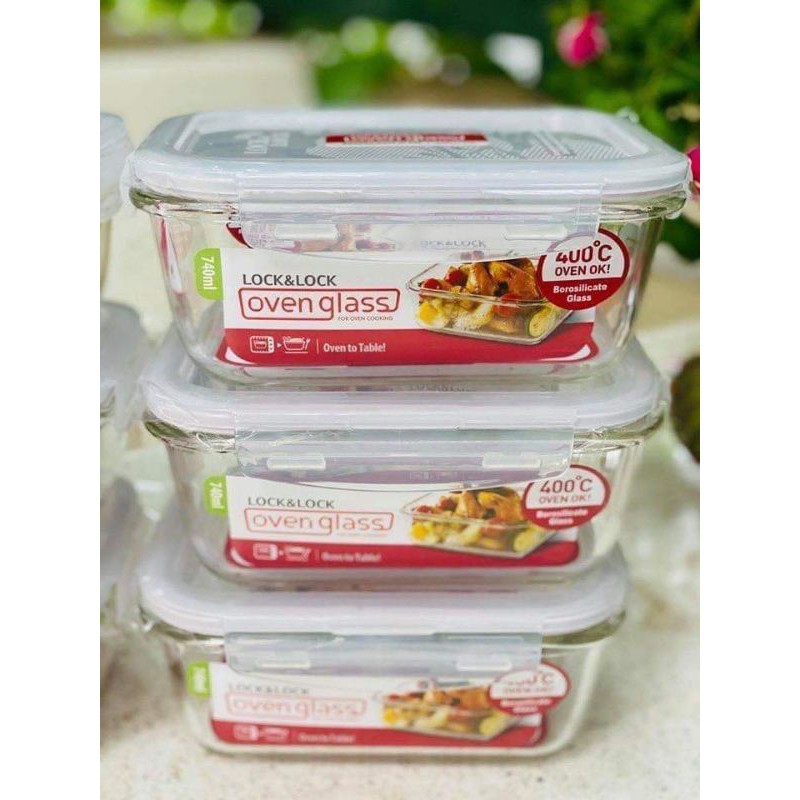 Hộp thủy tinh chữ nhật LOCK&LOCK 740ml sỉ 60k | BigBuy360 - bigbuy360.vn