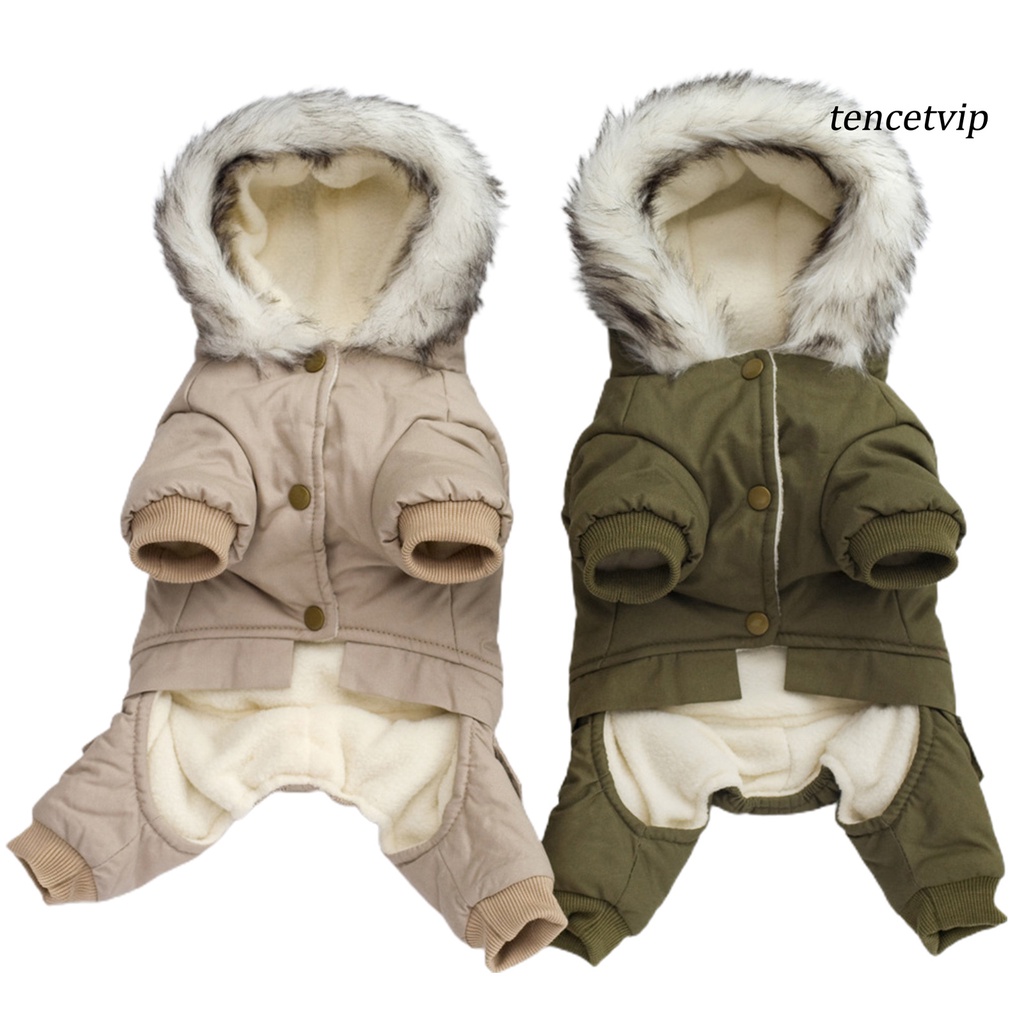 Áo khoác cotton dày in họa tiết hoạt hình thời trang mùa đông dành cho thú cưng