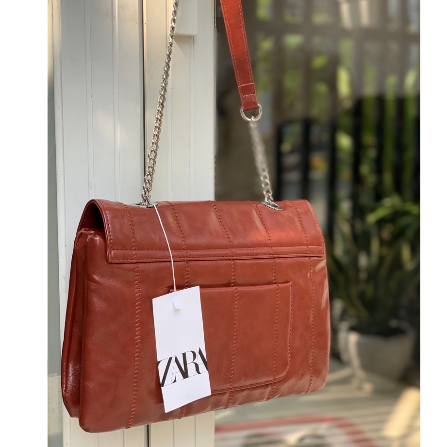 Túi đeo vai chần sọc hiệu ZARA