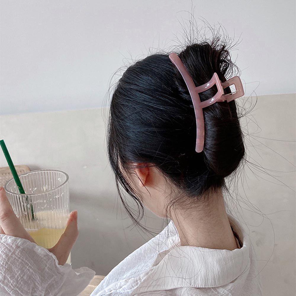 NICKOLAS Kẹp Tóc Cá Mập Màu Sắc Ngọt Ngào Phong Cách Vintage Cho Nữ