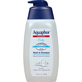 Dầu gội & sữa tắm 2 trong 1 cho trẻ em Aquaphor Baby Wash and Shampoo 2in1 500ml (Mỹ)