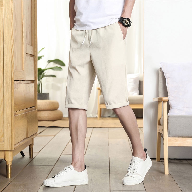 Quần Short Kaki Thể Thao Dây Rút Thời Trang Nam Tính
