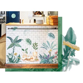 Decal giấy dán tường [MẪU MỚI] Decan hoa mùa hè
