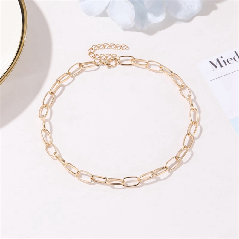 Wild punk style short simple clavicle chain Fashion Link Chain Choker