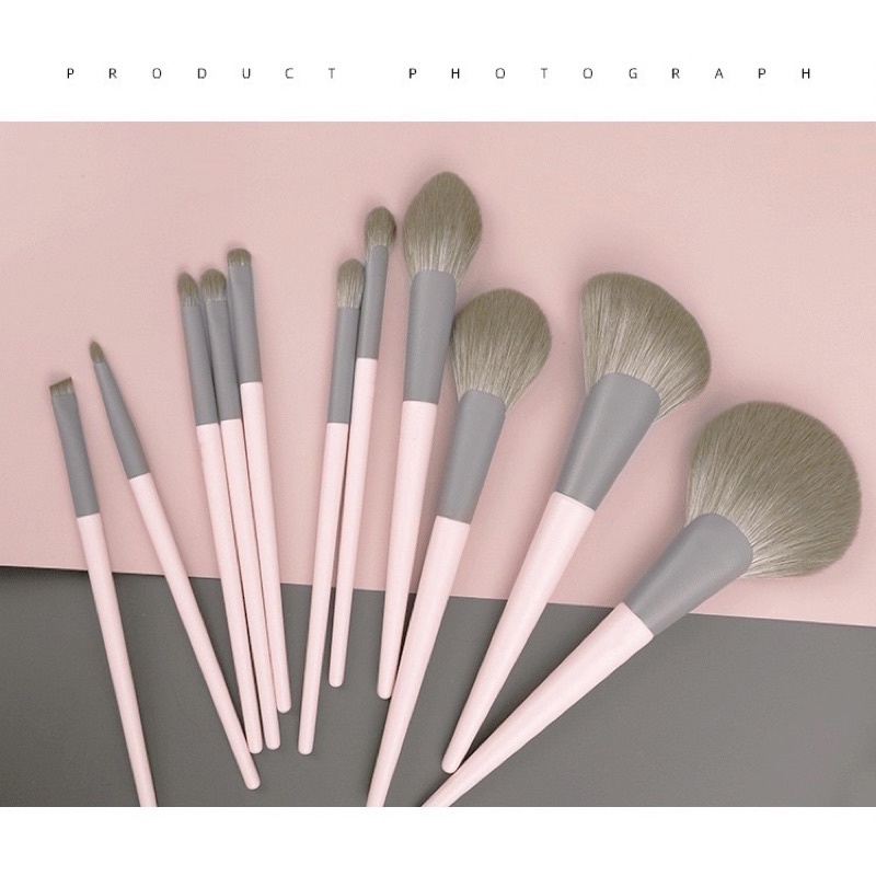 Bộ cọ trang điểm 11 cây màu hồng makeup chuyên nghiệp