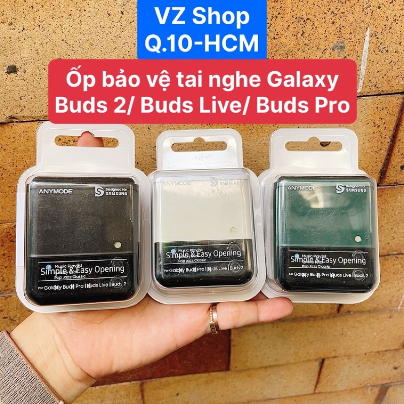 Chính hãng-Case buds/Ốp bảo vệ tai nghe Galaxy Buds 2 Pro/Buds 2/ Buds Live/ Buds Pro hình điện thoại Z Flip