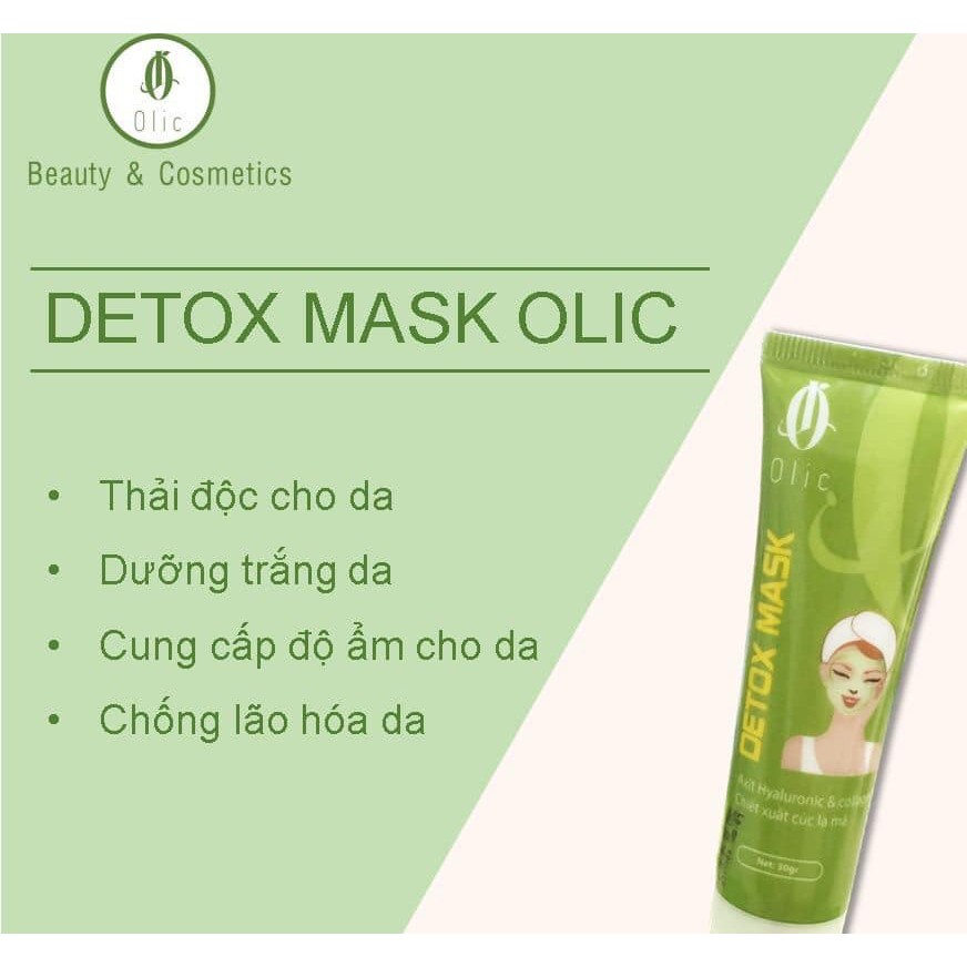 [XẢ LỖ TẶNG QUÀ] Mặt nạ thải độc chì hoạt tính olic, Mask thải độc da olic