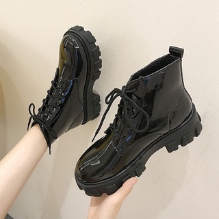 Boot Nữ / Giày Boots Nữ Da Mềm Buộc Dây Cổ Ngắn Hàng Loại Đẹp