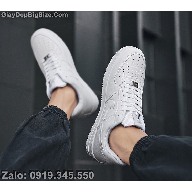 Giày sneaker da bò giày thể thao big size cỡ lớn EU:45-46 cho nam chân to