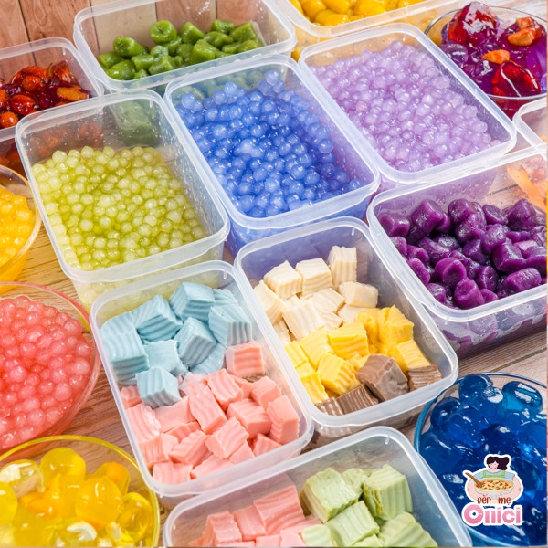 Trân châu cầu vồng nguyên liệu trà sữa Bếp Của Mẹ ONICI gói 500g