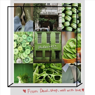 12 tấm Wall Collage - theme Green Hit