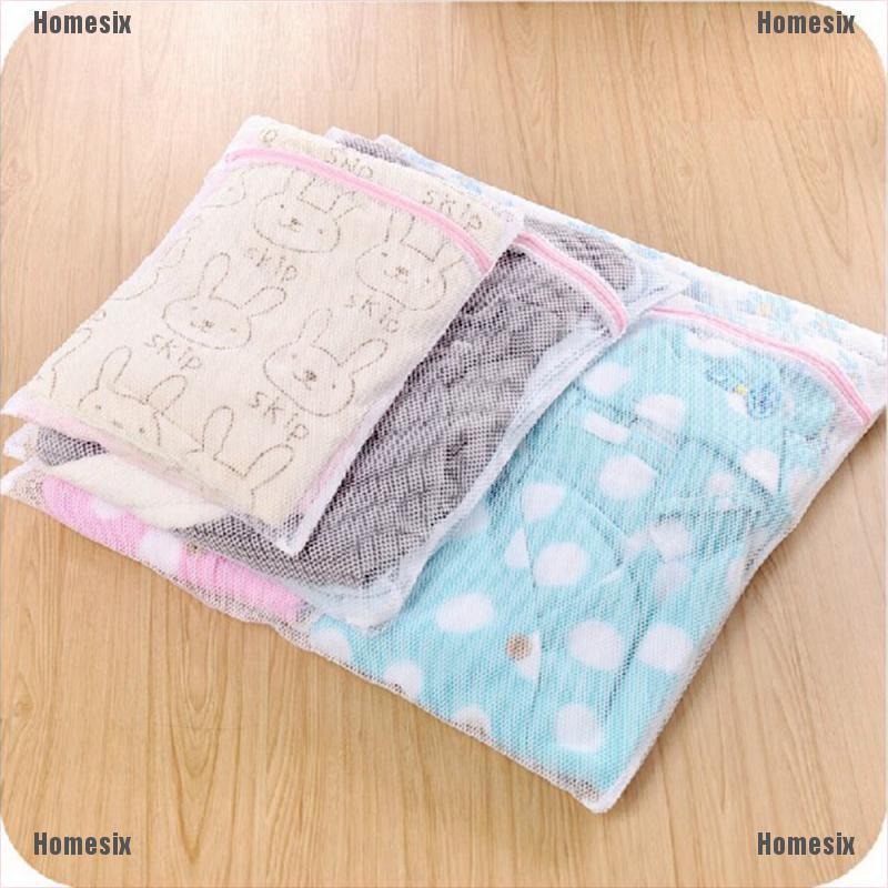 [zHMSI] 1Pc Washing Laundry Bag Clothing Care Foldable Useful Mesh Net TYU