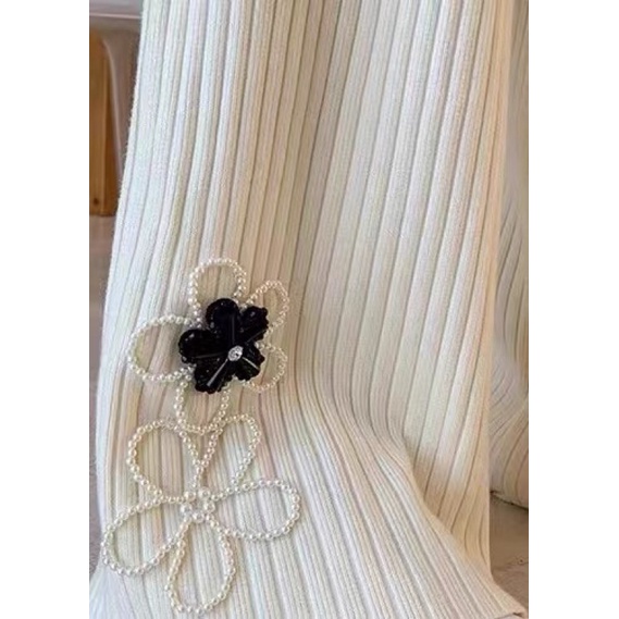 Nguyên Set Áo Len Hồng Và Quần Dài Lưng Cao BẠCH LỘC Hot trên Douyin