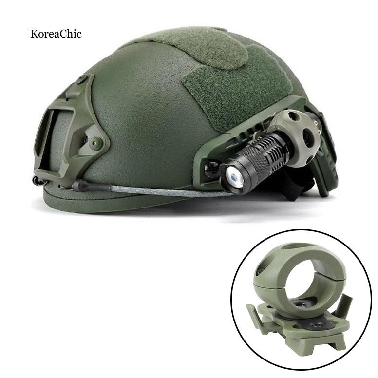 Giá đỡ đèn pin gắn mũ bảo hiểm