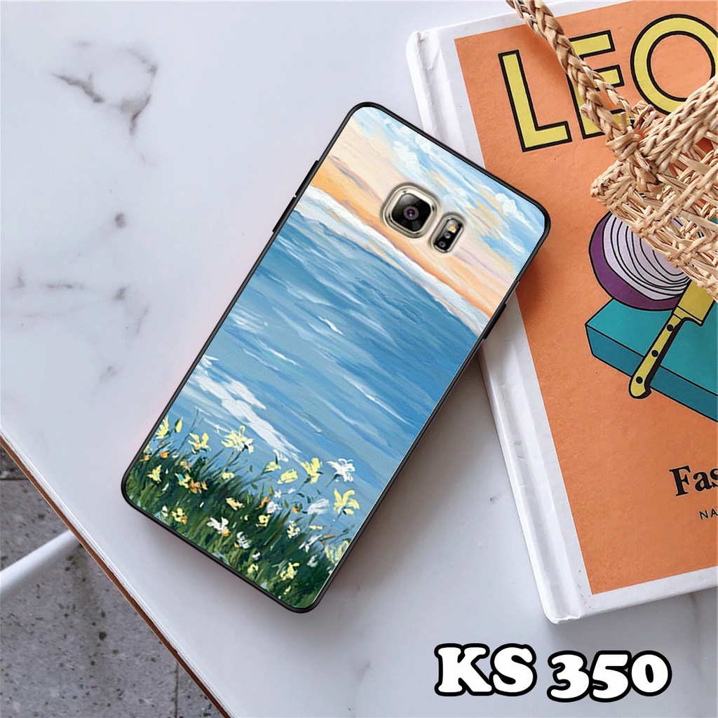 Ốp lưng Samsung S7 - Samsung S7 Edge - Ốp in hình Cánh đồng hoa - Chất liệu TPU siêu bền