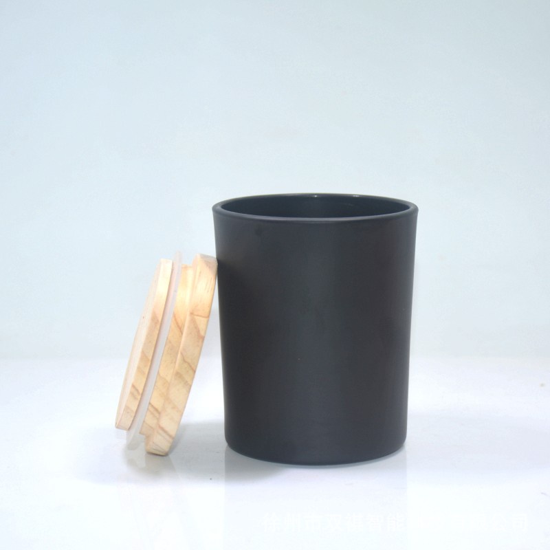 Ly Cốc Đựng Nến thơm Nắp Gỗ 200ml Handmade