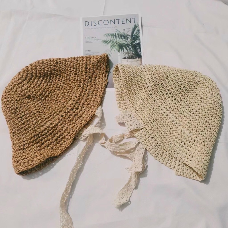 Mũ cói cho bé 3-7 tuổi