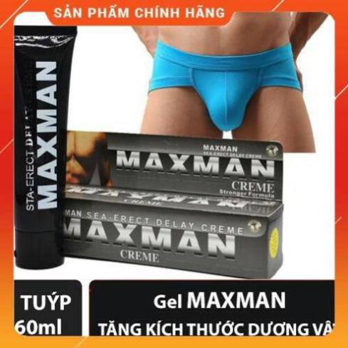 [Hàng USA] Gel Tăng Kích Thước Dương Vật MAXMAN - Chống xuất tinh sớm - Luôn Đưa Nàng Về Đích