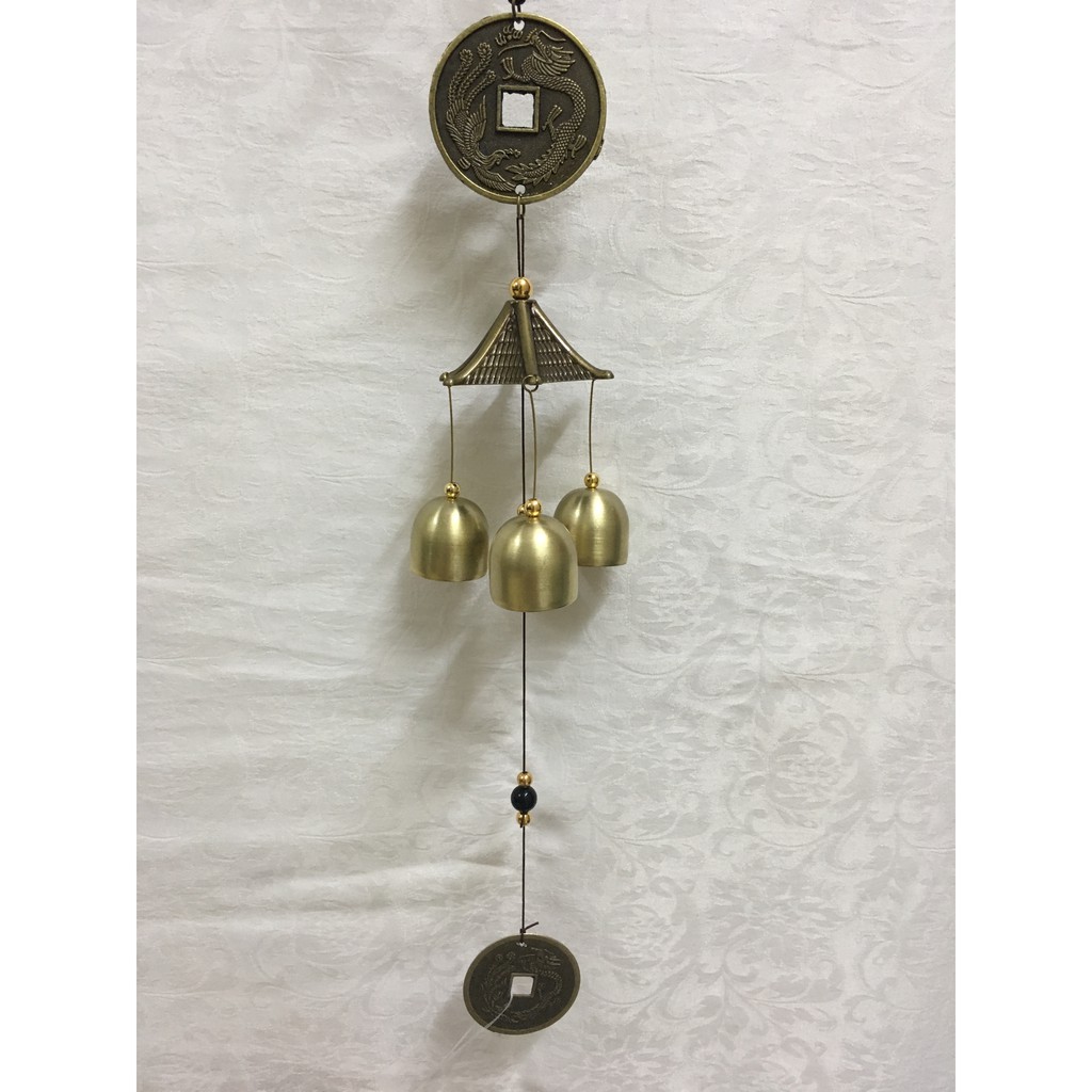 Chuông gió 1 tầng Rồng Phượng Hạnh Phúc CG36