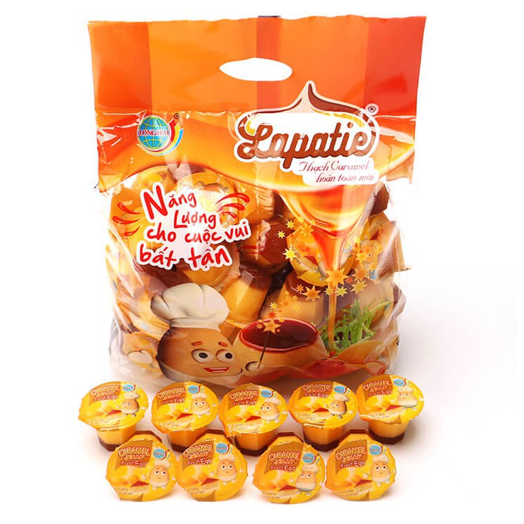 Thạch caramel long hải túi 400g