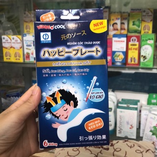 Hộp 6 miếng dán hạ sốt thảo dược
