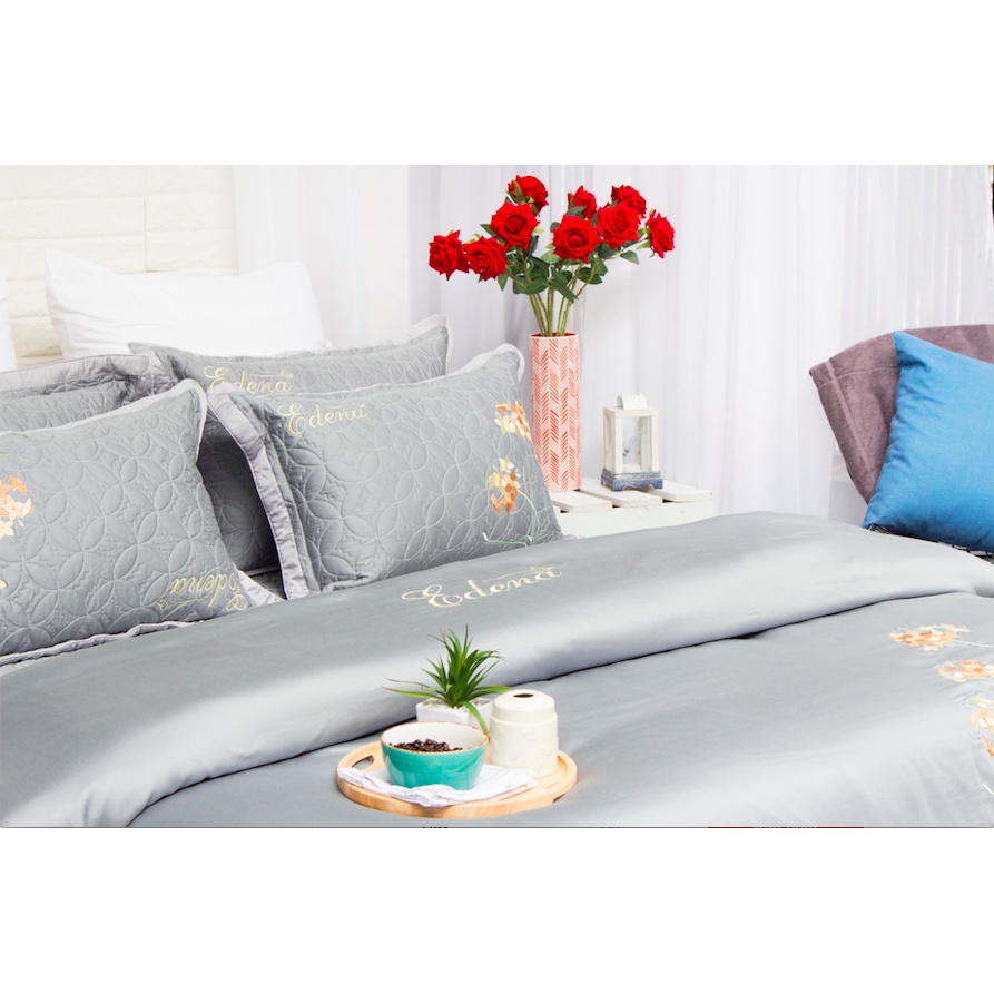 Bộ ga  nệm Tencel Edena mẫu 736 - Chính Hãng , Cao Cấp in Maybeding