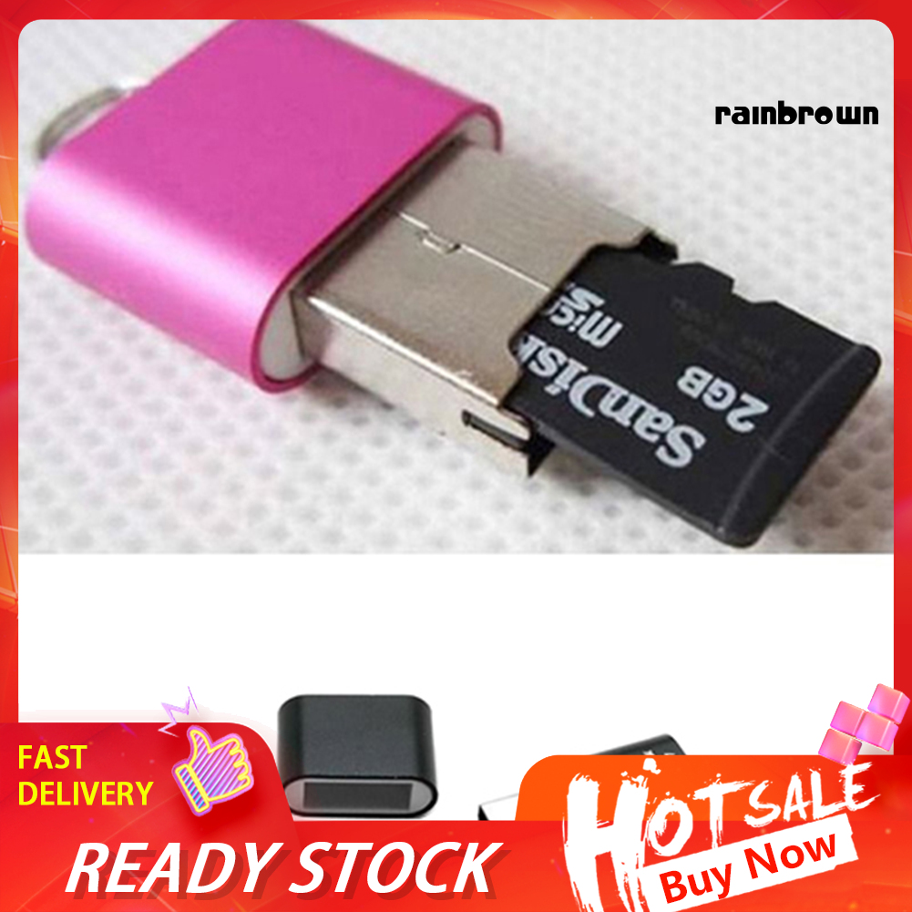 Portable Mini USB 2.0 Micro SD TF T-Flash Memory Flash Drive Adapter Card Reader /RXDN/