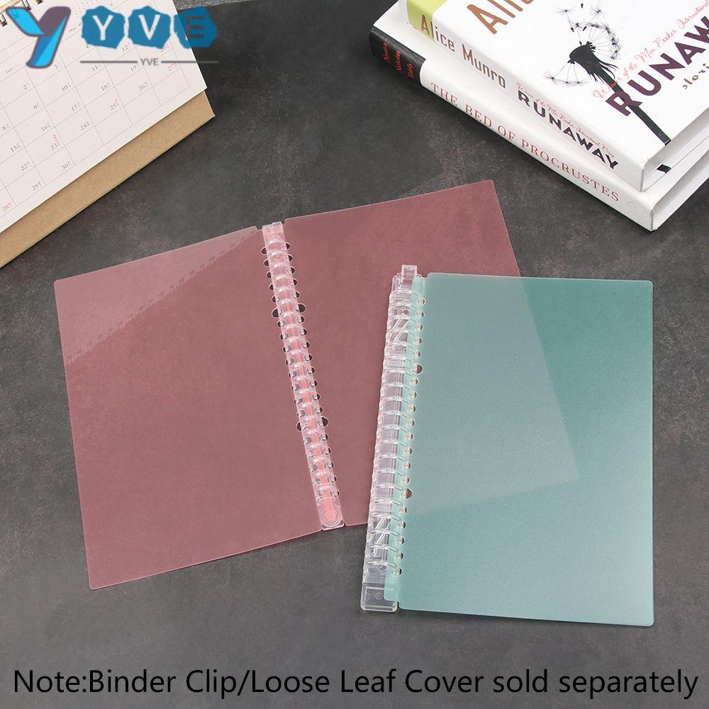 Phụ kiện bìa rời / kẹp gáy sổ tay khổ A5 / B5 bằng nhựa nhiều màu tùy chọn 20 / 26 lỗ