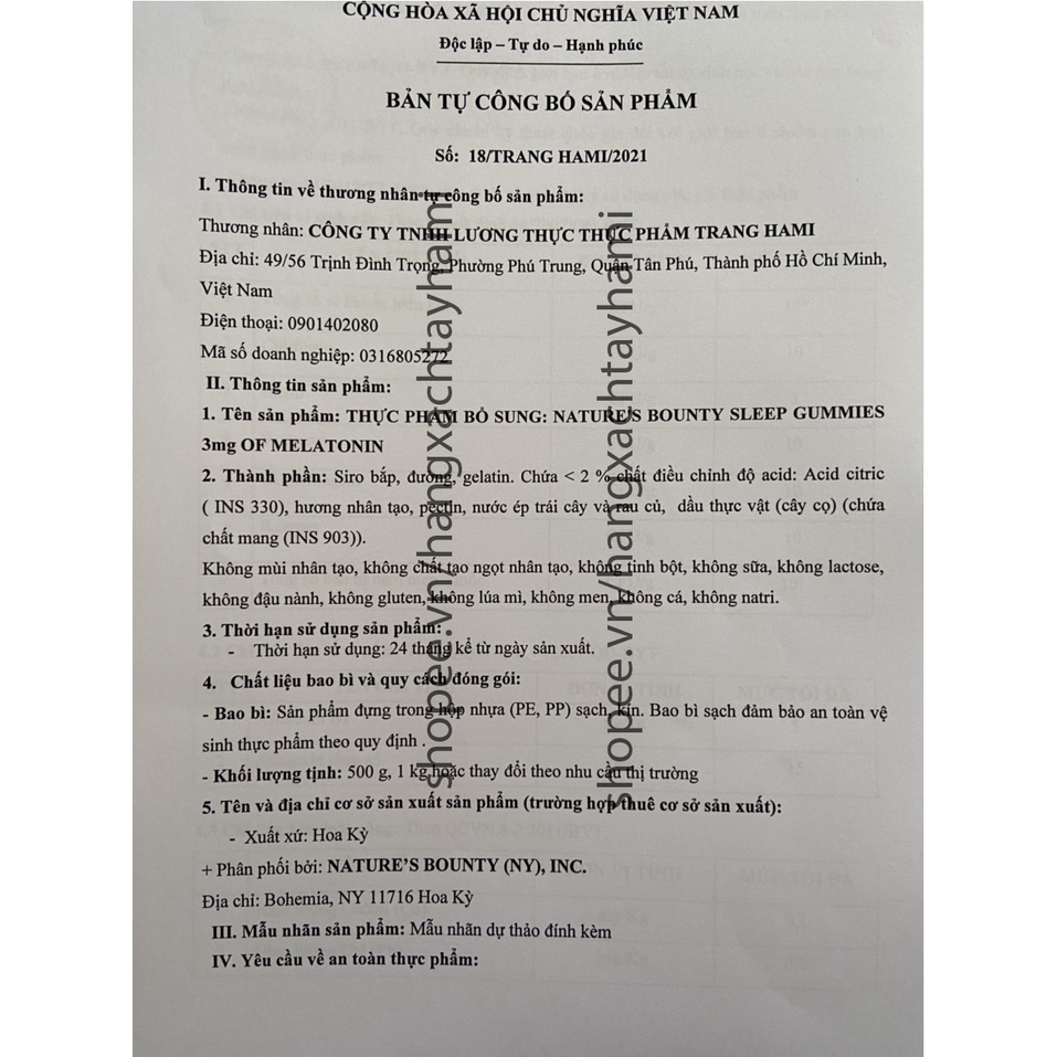 [HÀNG MỸ] Kẹo Dẻo Hỗ Trợ Ngủ Ngon Nature’s Bounty Sleep Gummies 3mg Melatonin vị trái cây 60 viên [SeeMe beauty] VC-007