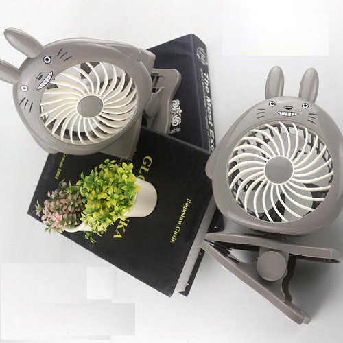 Quạt sạc mini kẹp bàn hình thú 18,5 x 10 x 21,5 cm giá sỉ W chuyên sỉ