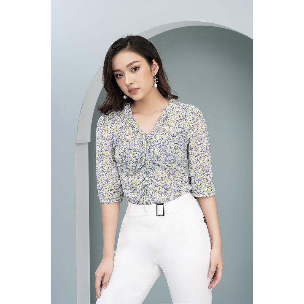 Áo Sơ Mi Nữ Tay Lỡ Rút Ngực Chất Voan Cao Cấp LUPERI LFSM1167 Cho Bạn Nữ Đi Chơi Đi Làm