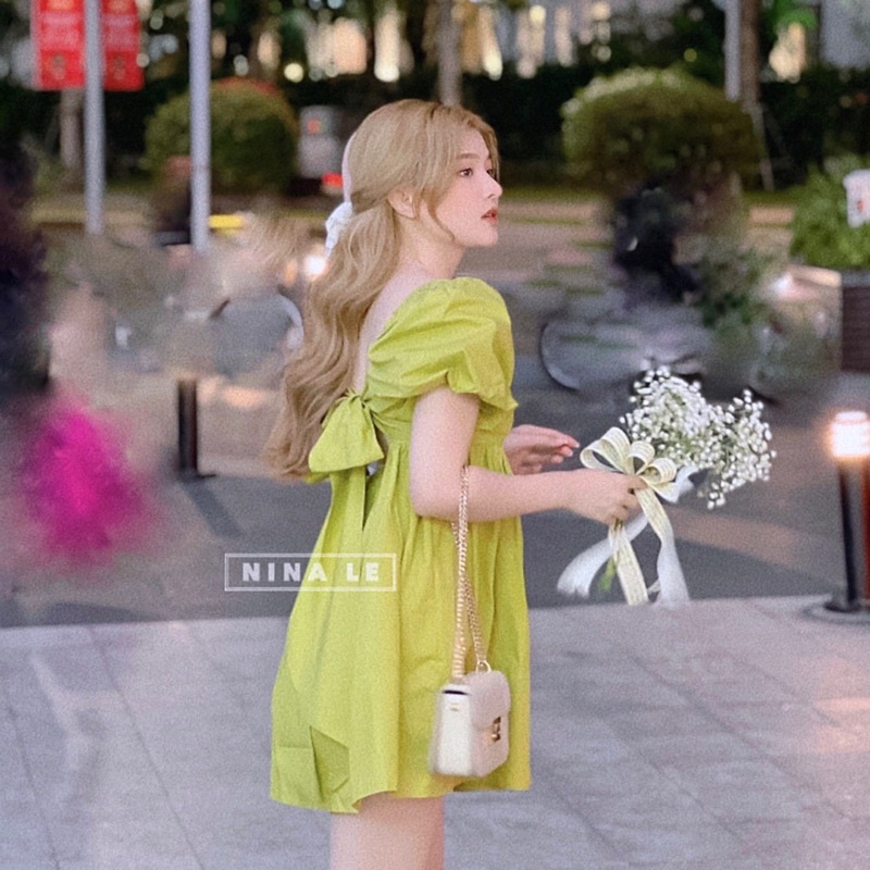 Đầm Xoè Nữ Tay Phồng Dáng Babydoll Sang Chảnh (kèm video) | BigBuy360 - bigbuy360.vn