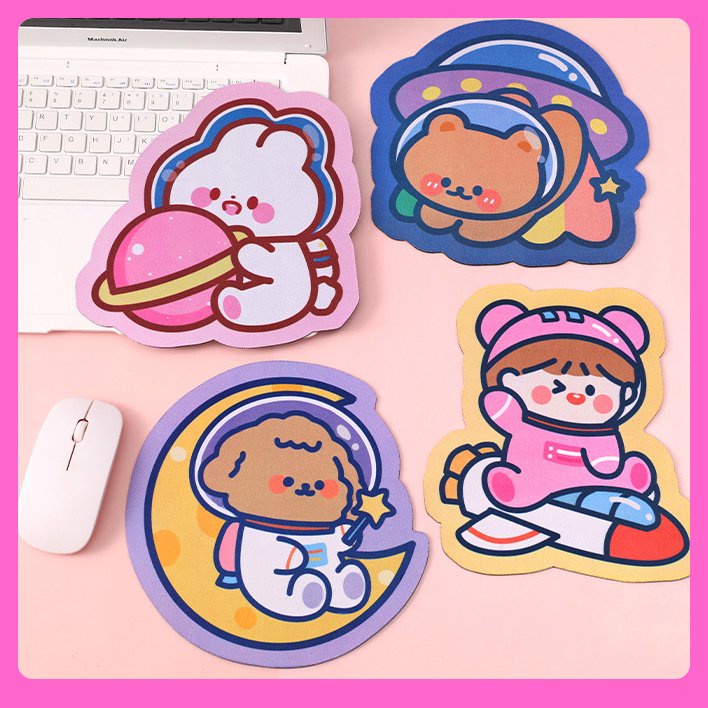 Tấm lót chuột dễ thương, di chuột siêu nhạy hình gấu thỏ cute cho học sinh sinh viên giá rẻ
