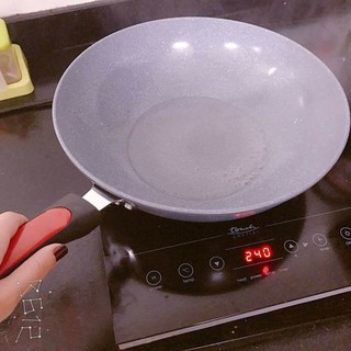 chảo sâu lòng vân đá 32cm siêu to khổng lồ